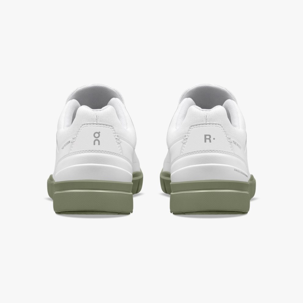 On Cloud THE ROGER Advantage Men's Sneakers White / Olive | NRM162-CA