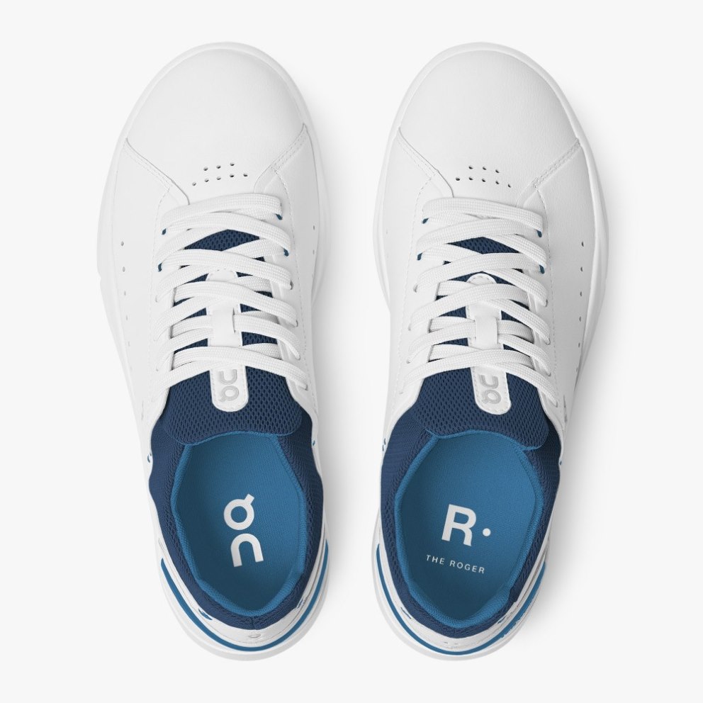 On Cloud THE ROGER Advantage Men's Sneakers White / Blue | QLN963-CA