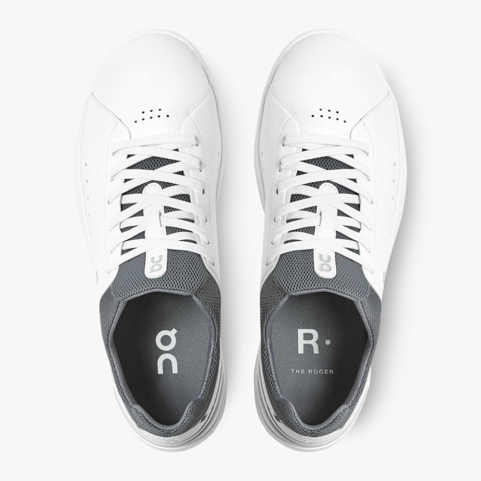 On Cloud THE ROGER Advantage Men's Sneakers White / Black | TSA670-CA