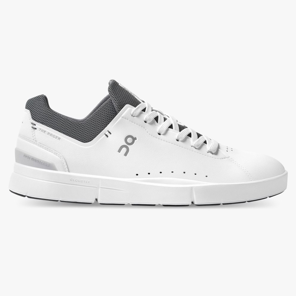 On Cloud THE ROGER Advantage Men\'s Sneakers White / Black | TSA670-CA