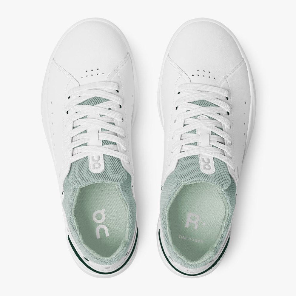 On Cloud THE ROGER Advantage Women's Sneakers White / Mint | DYZ913-CA