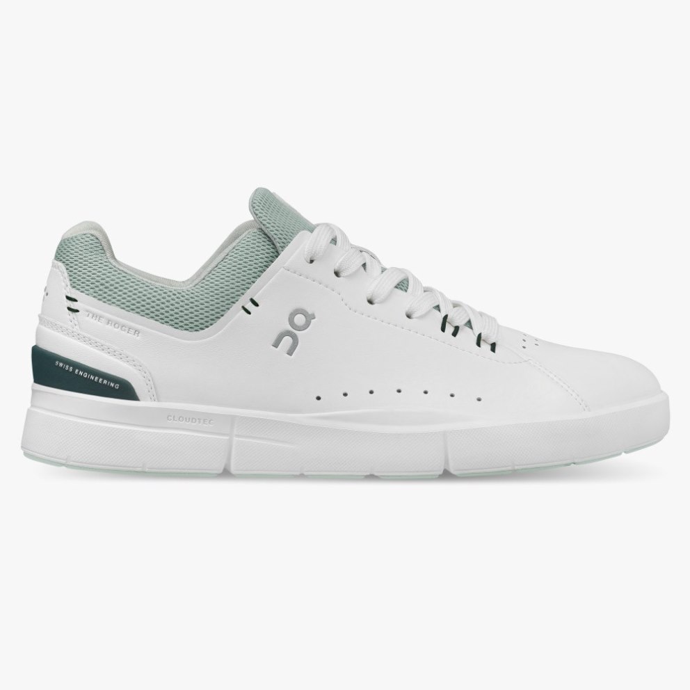 On Cloud THE ROGER Advantage Women\'s Sneakers White / Mint | DYZ913-CA