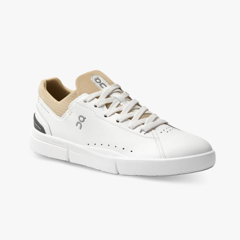 On Cloud THE ROGER Advantage Women's Sneakers White / Khaki | IMW057-CA