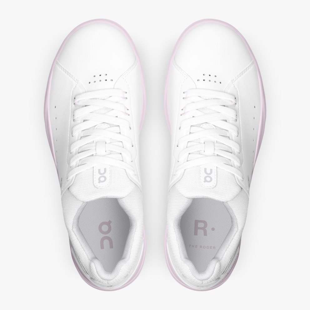 On Cloud THE ROGER Advantage Women's Sneakers White / Pink | MHY758-CA