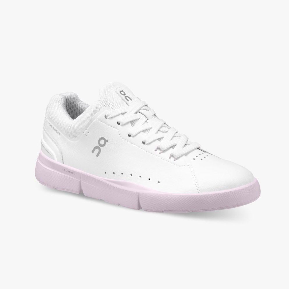 On Cloud THE ROGER Advantage Women's Sneakers White / Pink | MHY758-CA