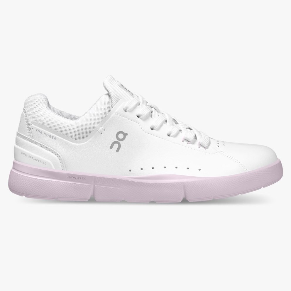On Cloud THE ROGER Advantage Women\'s Sneakers White / Pink | MHY758-CA