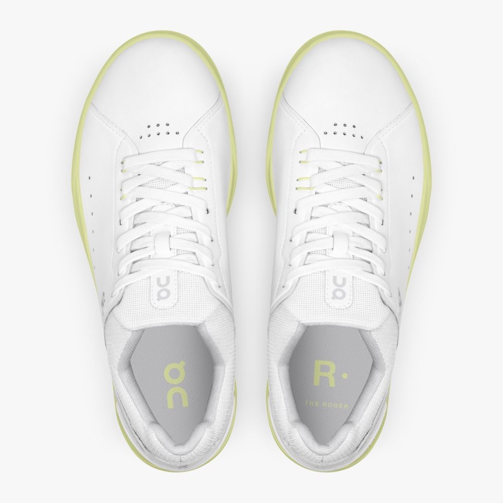 On Cloud THE ROGER Advantage Women's Sneakers White / Lemon | OMF402-CA