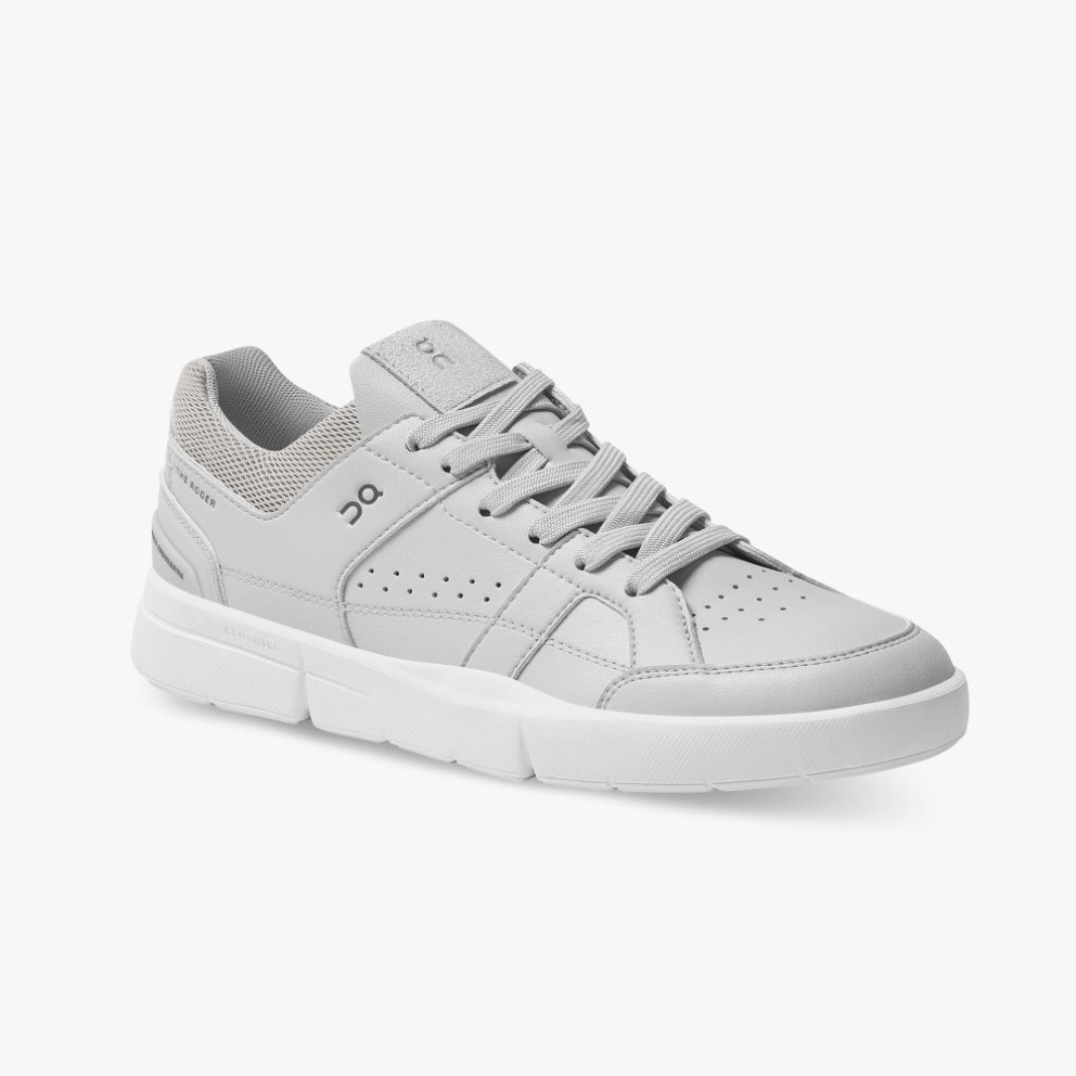 On Cloud THE ROGER Clubhouse Men's Sneakers Light Grey | KGE857-CA