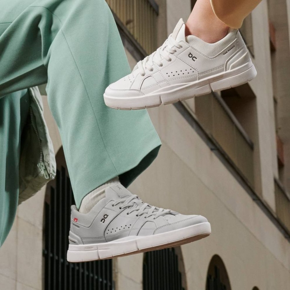 On Cloud THE ROGER Clubhouse Men's Sneakers Light Grey | KGE857-CA