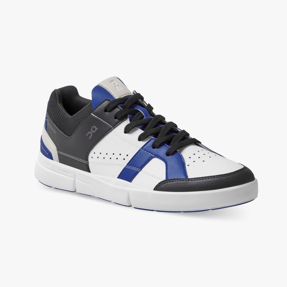 On Cloud THE ROGER Clubhouse Men's Sneakers White / Blue / Black | SMG250-CA