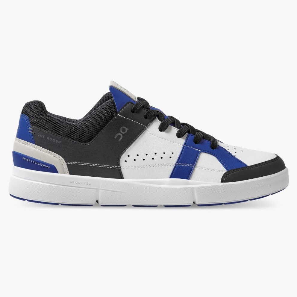 On Cloud THE ROGER Clubhouse Men\'s Sneakers White / Blue / Black | SMG250-CA
