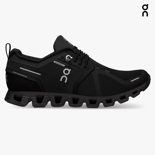 On Cloud 5 Waterproof Women's Sneakers Black | YEQ307-CA