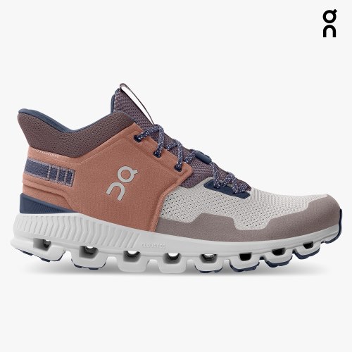 On Cloud Hi Edge Men's Sneakers Brown / Grey | ZCB189-CA