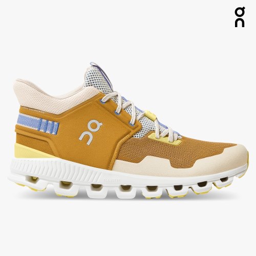 On Cloud Hi Edge Men's Sneakers Mustard | WOI128-CA