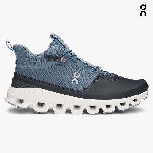 On Cloud Hi Women's Sneakers Blue / Black | UKC089-CA