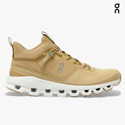 On Cloud Hi Women's Sneakers Khaki | VPQ942-CA