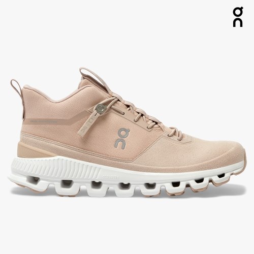 On Cloud Hi Women's Sneakers Rose | WLG265-CA