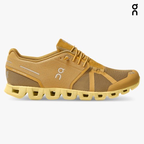 On Cloud Monochrome Men's Sneakers Mustard | ZRX021-CA