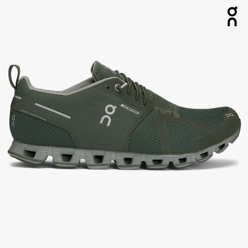On Cloud Waterproof Men's Sneakers Olive | FJX786-CA