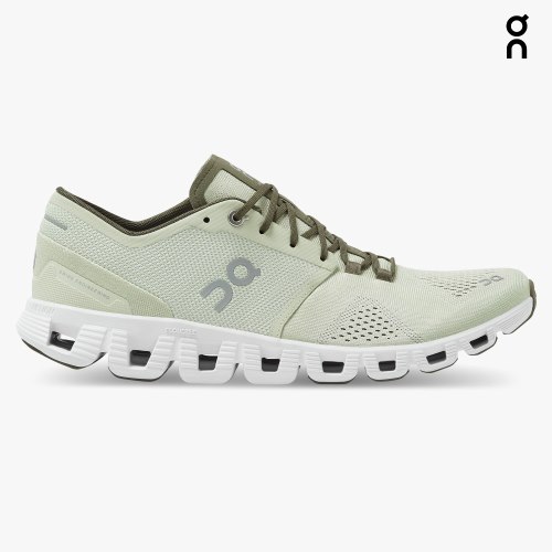 On Cloud X Men's Training Shoes Mint | IHY628-CA