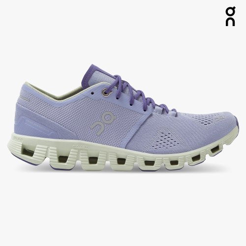 On Cloud X Women's Training Shoes Lavender | YOA578-CA
