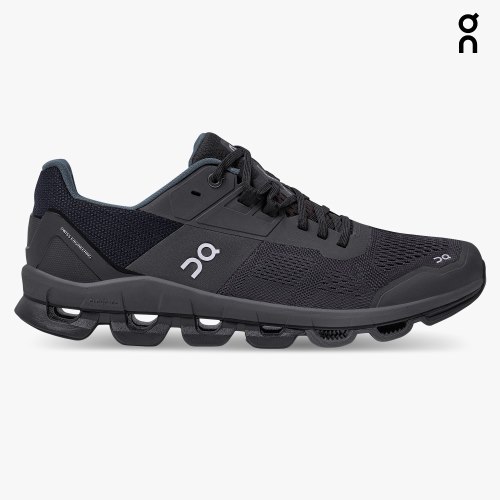 On Cloudace Men's Running Shoes Black | NPA180-CA