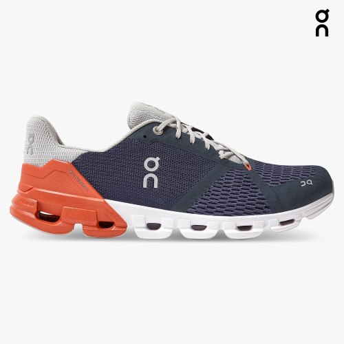 On Cloudflyer Men's Running Shoes Navy | BAC648-CA