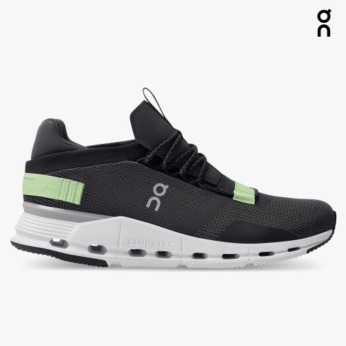 On Cloudnova Men's Sneakers Black | FHI861-CA