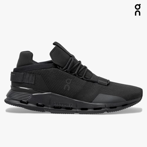 On Cloudnova Men's Sneakers Black | SLD473-CA