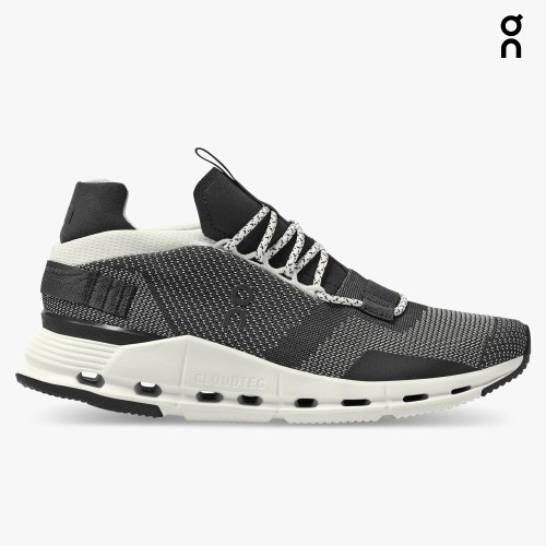 On Cloudnova Men's Sneakers Black | VLA536-CA