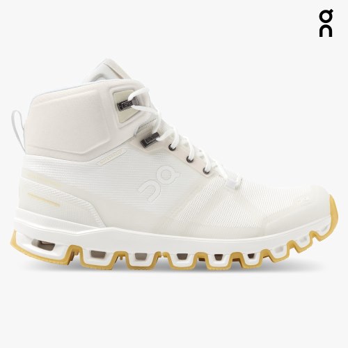 On Cloudrock Edge Raw Women's Hiking Boots White | QLG740-CA