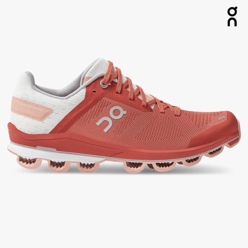 On Cloudsurfer 6 Women's Running Shoes Rose / White | DLU568-CA