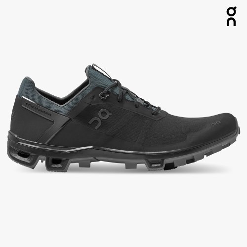 On Cloudventure Peak Men's Hiking Shoes Black | UKE206-CA