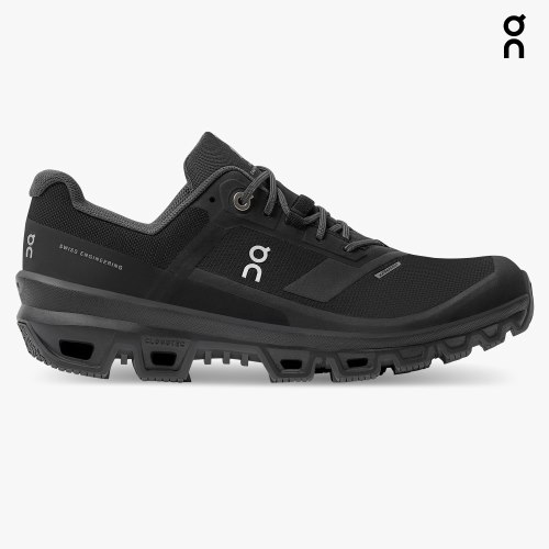 On Cloudventure Waterproof Women's Hiking Shoes Black | KDI879-CA