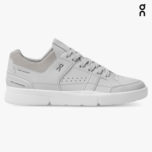 On Cloud THE ROGER Clubhouse Men's Sneakers Light Grey | KGE857-CA